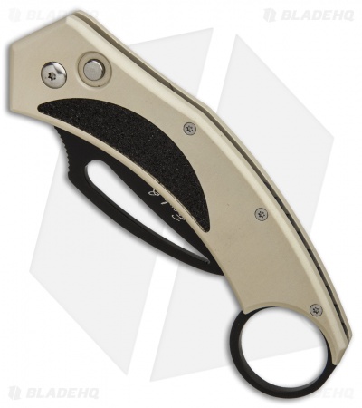 Frank B Beltrame Karambit Automatic Knife Tan (2.5" Black)