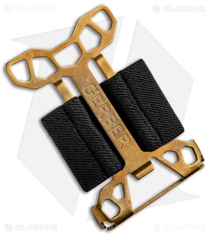 Portefeuille Gerber Gear Barbill - Doré, 2x15x11,4 Cm | Porte-Cartes Élastique, Décapsuleur Intégré