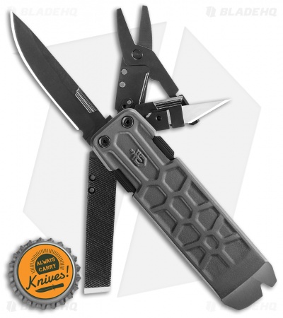 Gerber Lockdown Pry 10-in-1 Pocket Multi-Tool Black/Gray - 30-001593