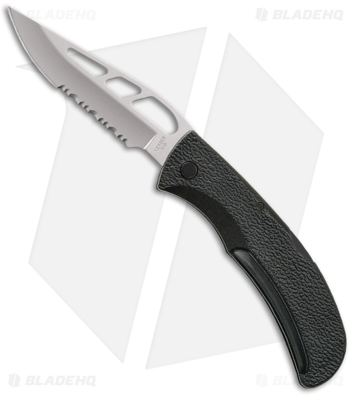 Gerber E-Z Out Skeleton Lockback Knife (3.5" Bead Blast Serr) 06751