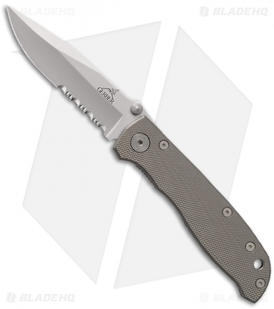 Gerber Harsey Air Ranger Liner Lock Knife (3.25" Bead Blast Serr) 45860