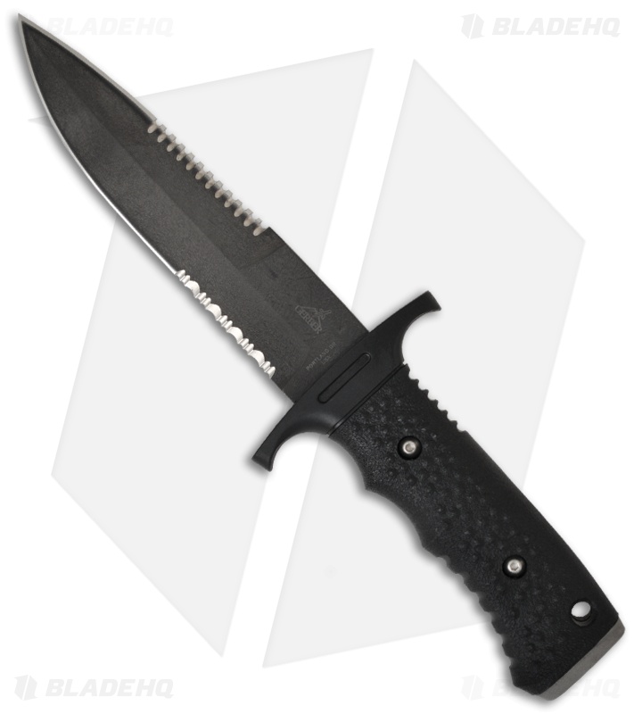 Gerber Silver Trident Knife Watson-Harsey Fixed Blade (Black