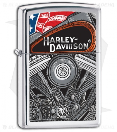 Zippo Lighter - Harley Davidson Engine 28081