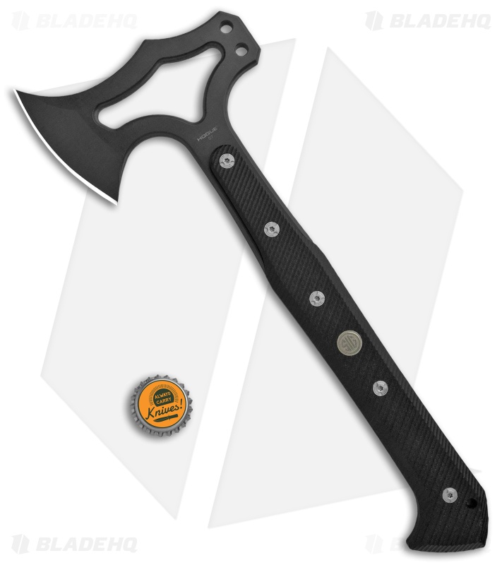 Hogue Knives EX-T01 Tomahawk Axe Black G-10 Sig Medallion (Gray)