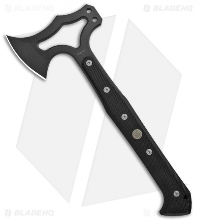 Hogue Knives EX-T01 Tomahawk Axe Black G-10 Sig Medallion (Gray)