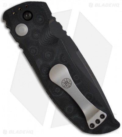 Hogue Knives EX-A01 Automatic Knife Tanto Black G10 (4" Black)