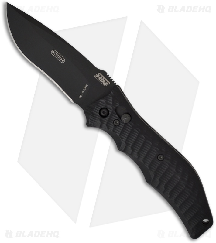HTM Darrel Ralph Gun Hammer Bowie Automatic Knife (3.5" Black)