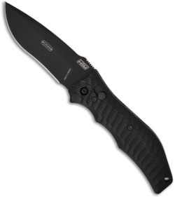 HTM Darrel Ralph Gun Hammer Bowie Automatic Knife (3.5" Black)