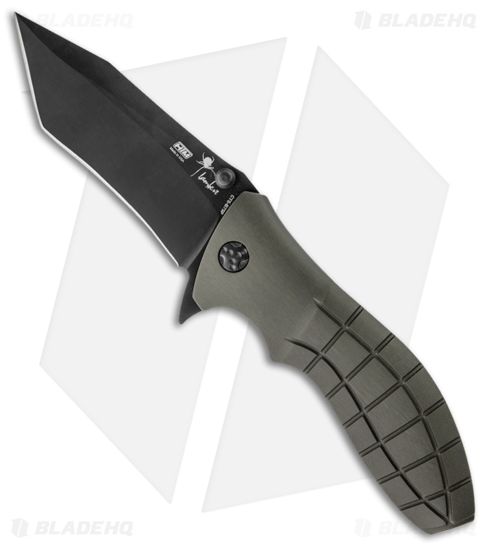 HTM Kirby Lambert Snap Tanto Spring Assisted Knife (3.5" Black)