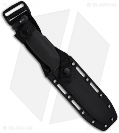 Ka-Bar Mark I Tactical Knife w/ Sheath (5.125" Black Serr) 02-2222