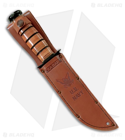Ka-Bar 125TH Anniversary U.S. Navy Fixed Blade Knife (7" Black Oxide)