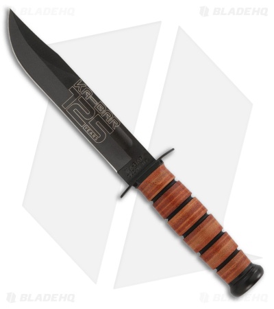 Ka-Bar 125TH Anniversary U.S. Navy Fixed Blade Knife (7" Black Oxide)