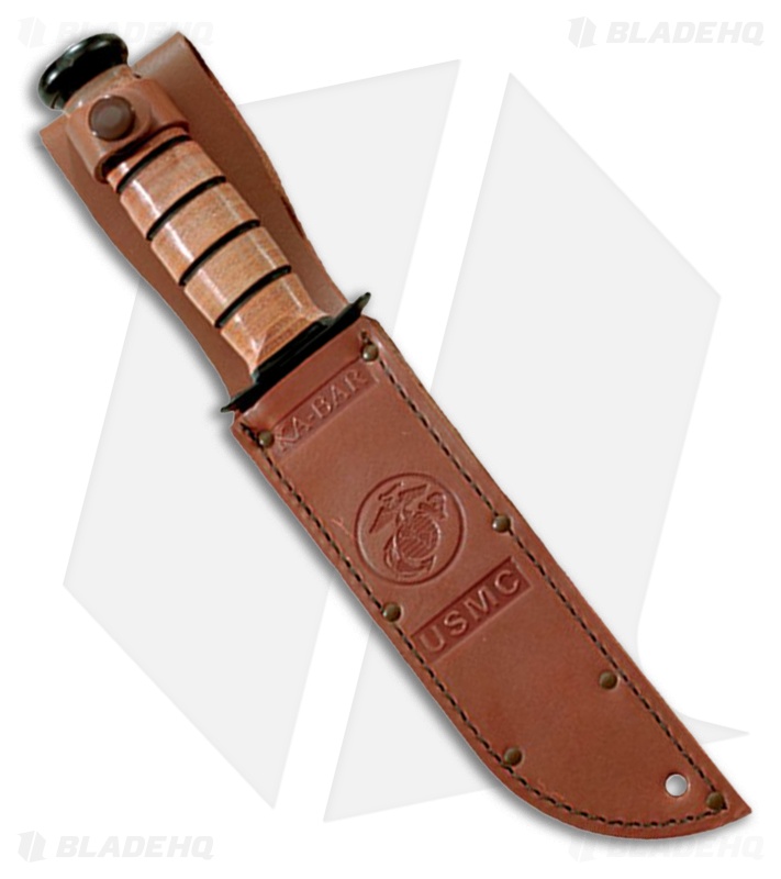 Ka-Bar 125TH Anniversary USMC Fixed Blade Knife (7" Black Oxide) *DISCOUNT*