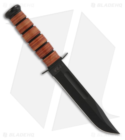 Ka-Bar 125TH Anniversary USMC Fixed Blade Knife (7" Black Oxide) *DISCOUNT*