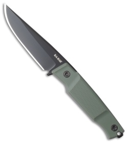 Ka-Bar Apex Fixed Blade Knife Green GFN (3.9&quot; Black D2) | 223341