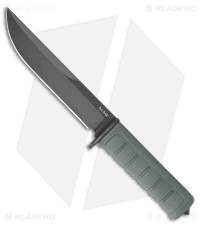 Ka-Bar Dust I Fixed Blade Knife Green GFN (6.1" Black D2)