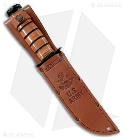 Ka-Bar 125TH Anniversary U.S. Army Fixed Blade Knife (7" Black Oxide)