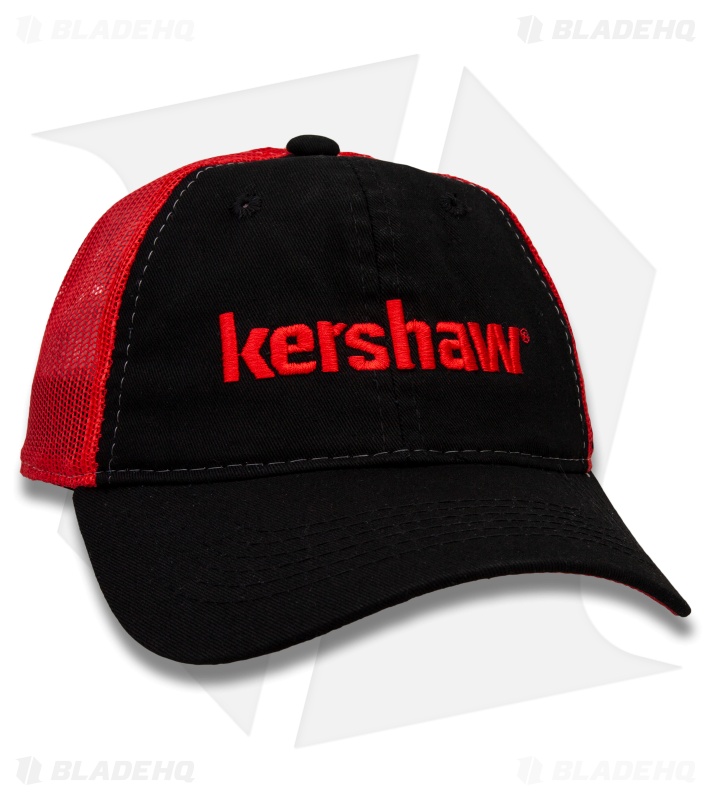 Kershaw Knives Red/Black Mesh Trucker Cap 
