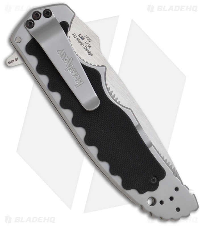 Kershaw Groove Flipper Liner Lock Knife (3.5" Satin) 1730