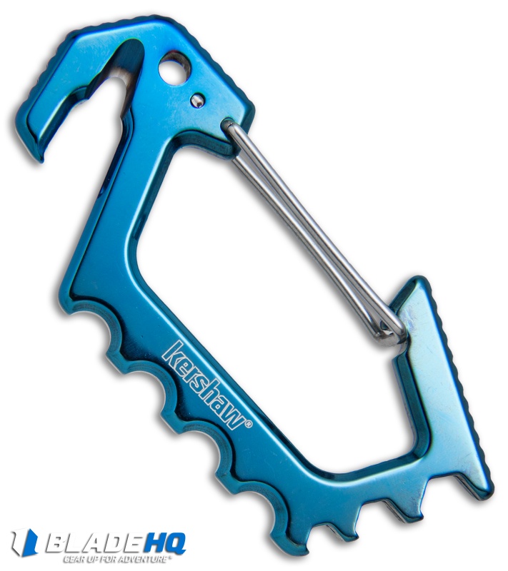 Kershaw Jens Carabiner Multi-Tool (Polished Blue Ti) 1150BLU