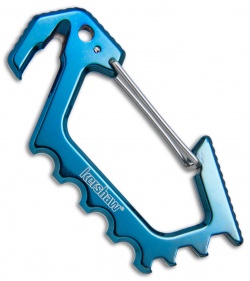 Kershaw Jens Carabiner Multi-Tool (Polished Blue Ti) 1150BLU