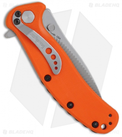 Kershaw Zing Liner Lock Knife Orange (3" Bead Blast) 1735OR
