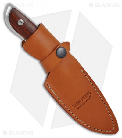 LionSteel Knives 573 Hunting Knife Cocobolo Wood (3.54" Satin Plain) 573 CB