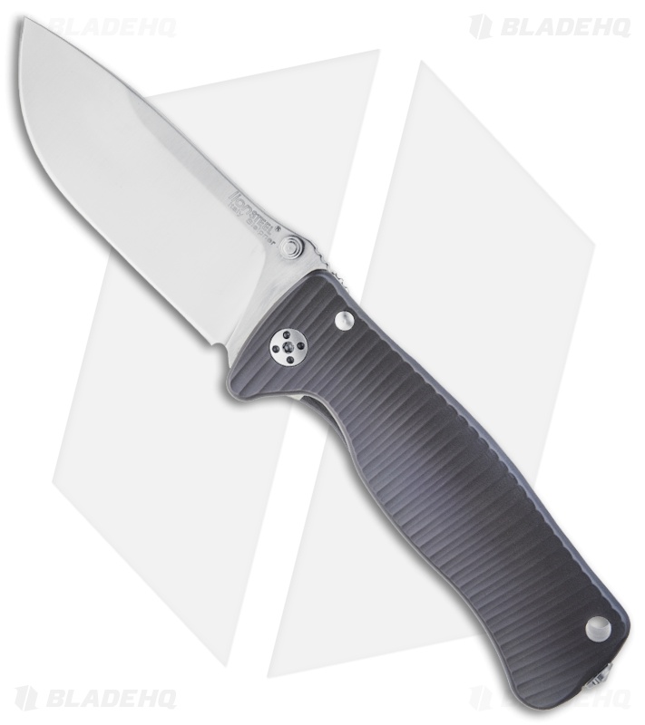 LionSteel SR2-Ti Violet Titanium Folding Knife (3.125" Satin Plain)