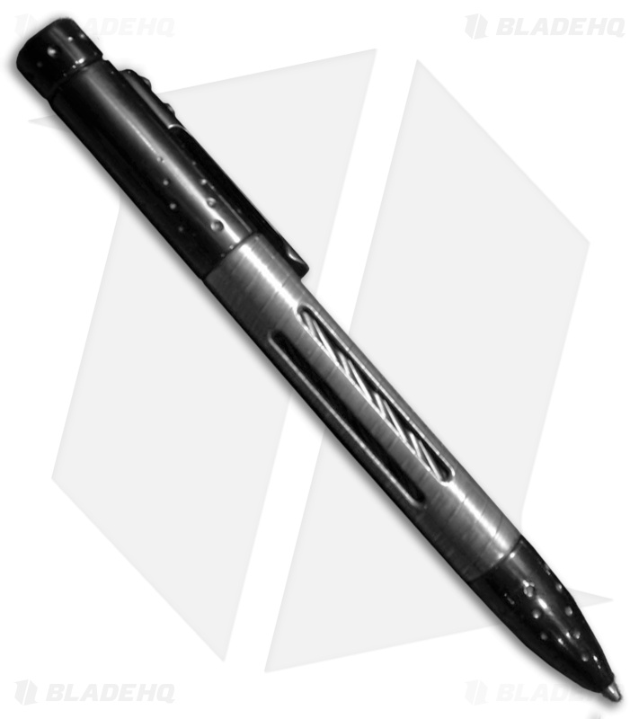 Lionsteel Nyala Titanium/Damascus Pen (Black Shine)