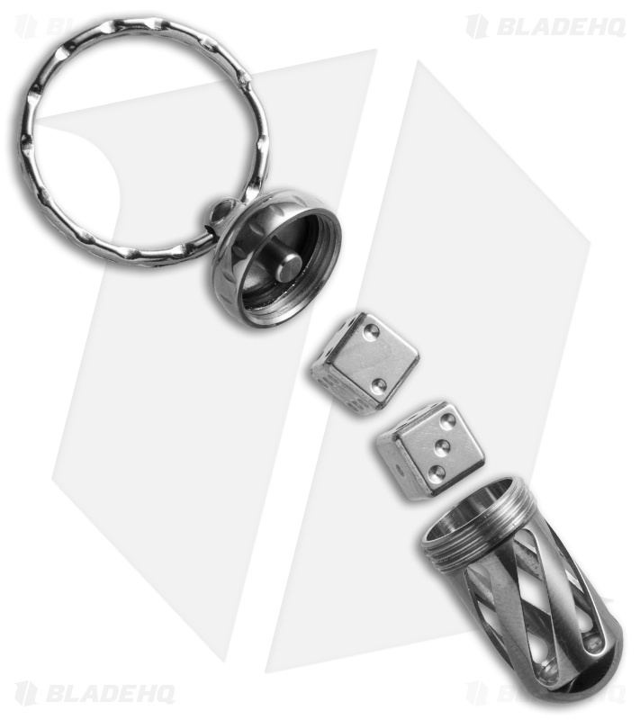 LionSteel Acorn Dice Keychain (Steel) DDIN