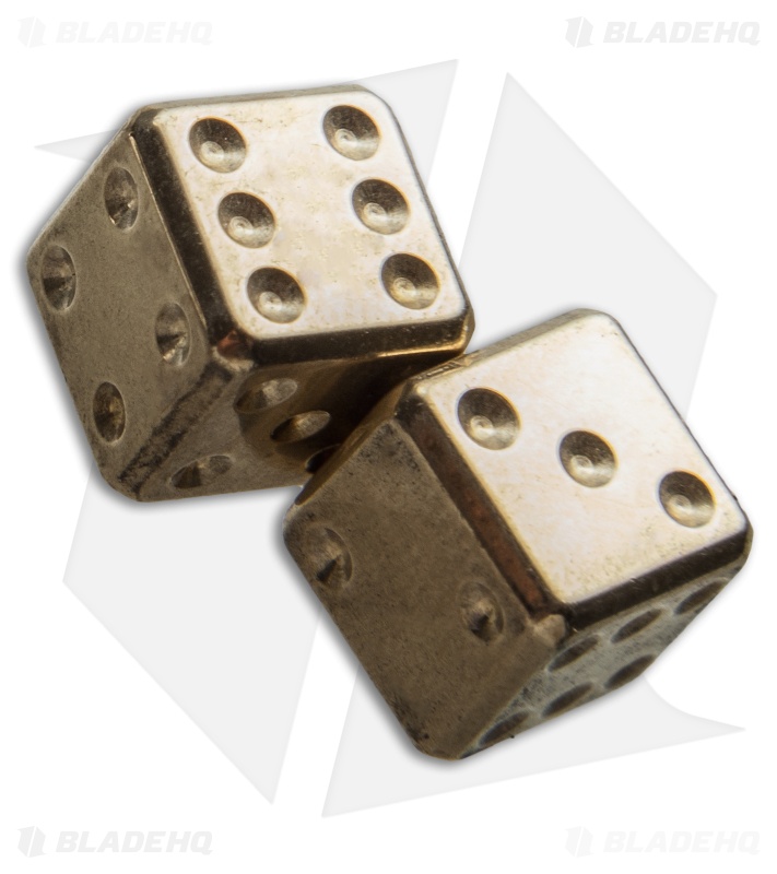 LionSteel Acorn Dice Keychain (Brass) DDOT