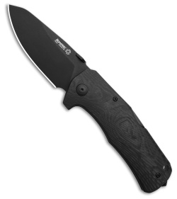 LionSteel TM1 Lockback Knife Black Camo Carbon Fiber (3.5&quot; Black) | 219034