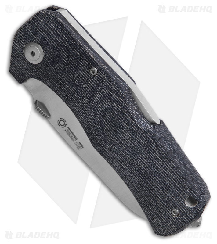 LionSteel TM1 Lockback Knife Blue Canvas Micarta (3.5" Satin)