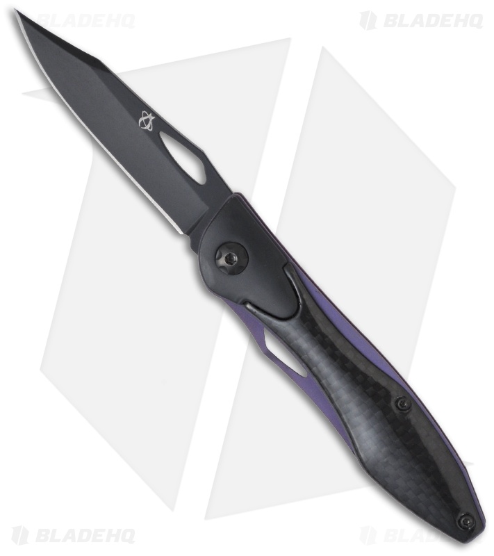 Mantis Classiest Act Liner Lock Knife Carbon Fiber (3" Black) MT-2Ti