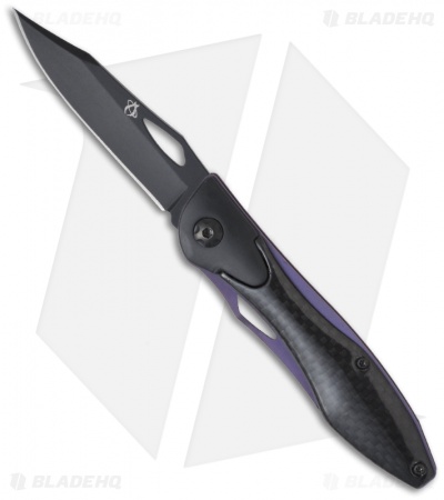 Mantis Classiest Act Liner Lock Knife Carbon Fiber (3" Black) MT-2Ti