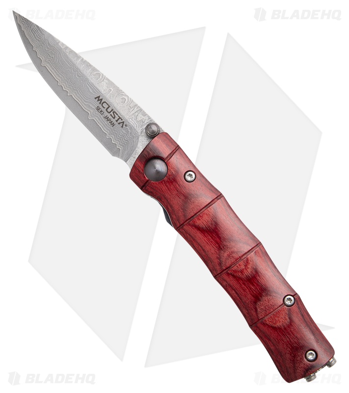 Mcusta Take Knife Seki Japan Damascus & Stamina Wood Handle MC-75D