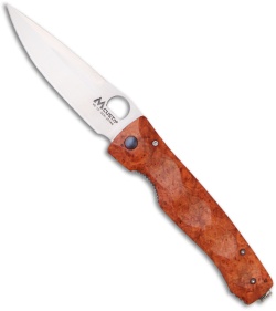 Mcusta Tactility Knife w/ Quince Wood (3.625" Satin) MC-0124