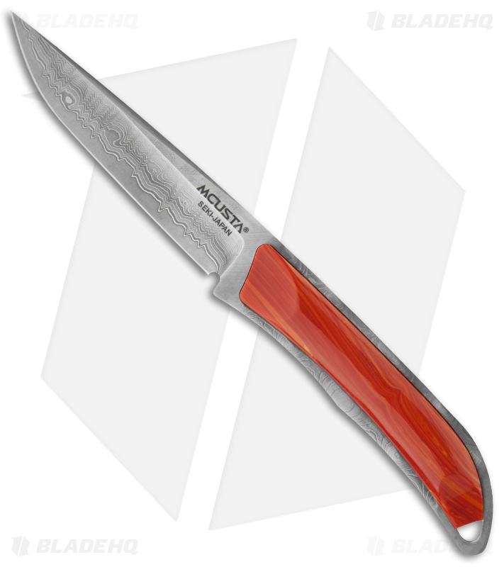 Mcusta Spiny Oyster Fixed Blade Series Knife Damascus Seki Japan MC-64D