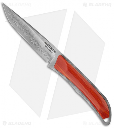 Mcusta Spiny Oyster Fixed Blade Series Knife Damascus Seki Japan MC-64D