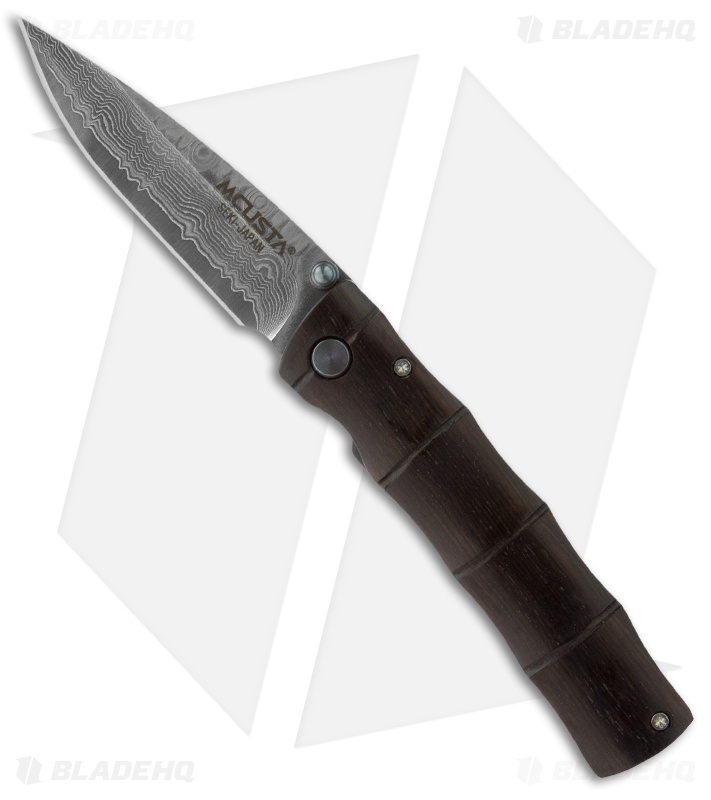 Mcusta Take Knife Seki Japan Damascus & African Ebony Handle MC