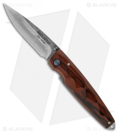 Mcusta Tsuchi Liner Lock Knife Cocobolo (2.75" Damascus) MC-77D