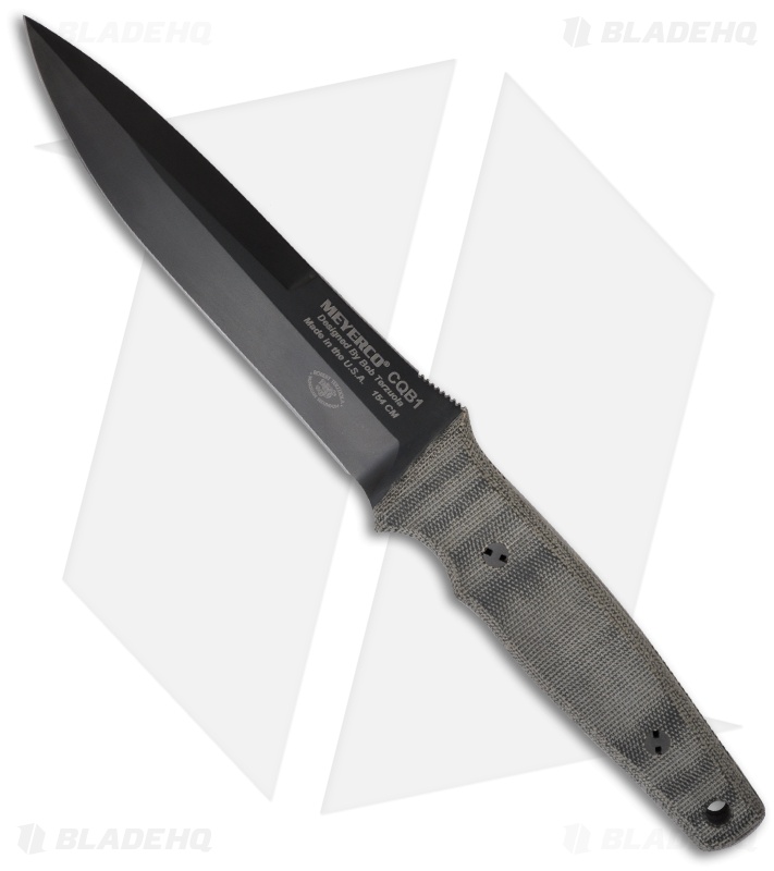 Meyerco Bob Terzuola CQB Military Fixed Blade Knife (5.75" Black)