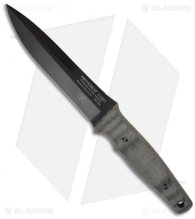 Meyerco Bob Terzuola CQB Military Fixed Blade Knife (5.75" Black)