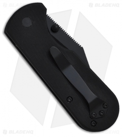 Meyerco Dirk Pinkerton Wharning Spring Assisted Knife (3" Black)