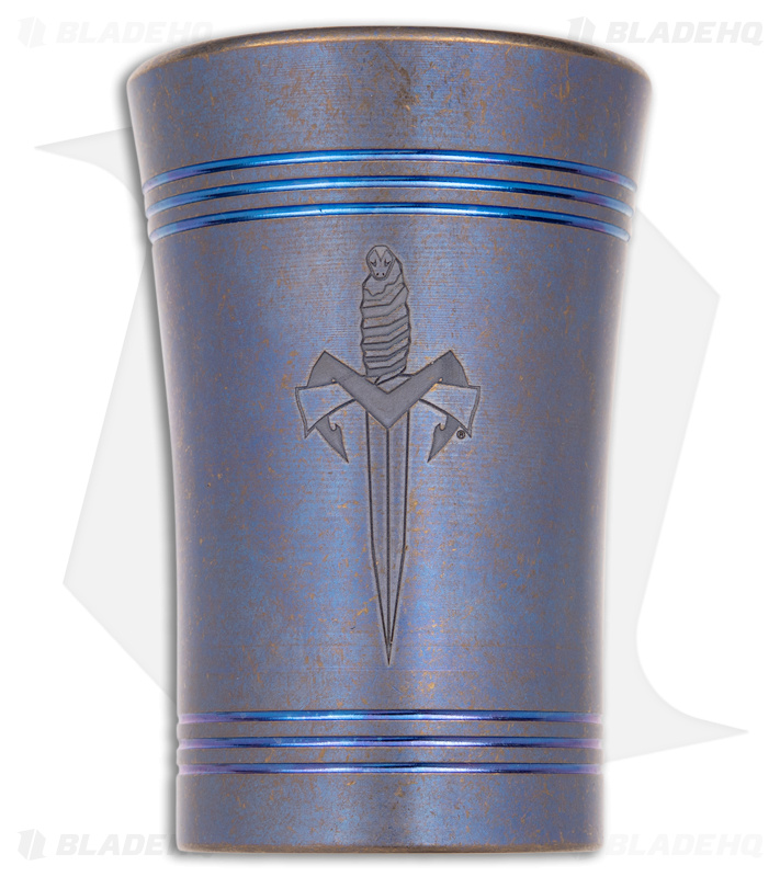 Microtech Shot Glass BL 1 Dagger Blue/Bronze Titanium