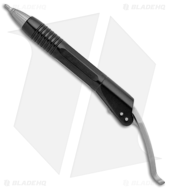 Microtech Siphon II Stainless Steel Pen - Black 401-SS-BK