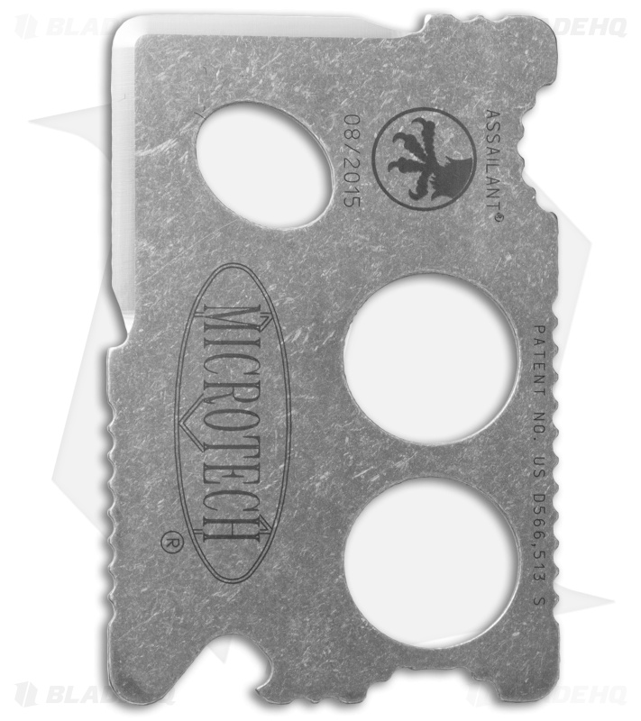 Microtech Assailant Credit Card Knife Apocalyptic Titanium & Bi-Fold Wallet
