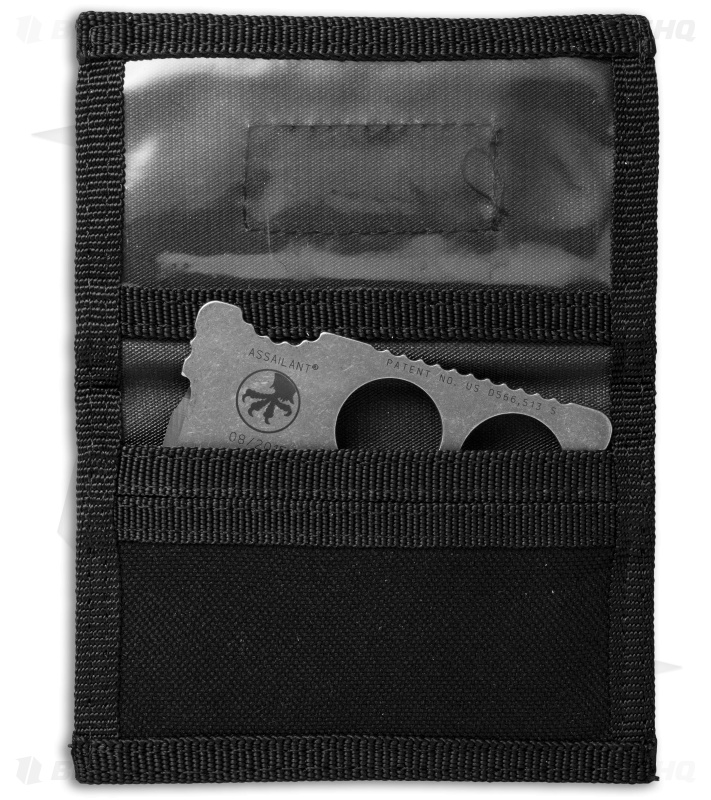 Microtech Assailant Credit Card Knife Apocalyptic Titanium & Bi-Fold Wallet