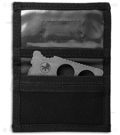 Microtech Assailant Credit Card Knife Apocalyptic Titanium & Bi-Fold Wallet