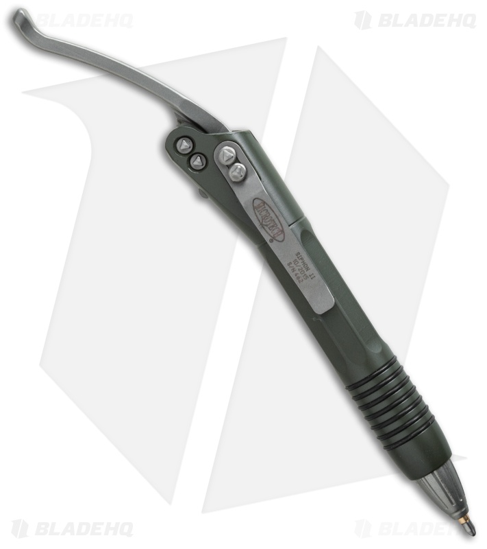 Microtech Siphon II Stainless Steel Pen - OD Green